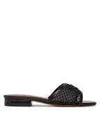 Buty dla dziewczynek - Patrizia Pepe Klapki PPJ342 01 Czarny - miniaturka - grafika 1