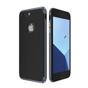 Hybrydowe silikonowe etui na telefon komórkowy Apple iPhone 8 Plus Case Cover Bag Blue - Etui i futerały do telefonów - miniaturka - grafika 1