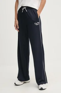 Tommy Hilfiger spodnie dresowe kolor granatowy z aplikacją WW0WW42921 - Spodnie damskie - miniaturka - grafika 1