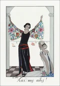 Plakaty - Le départ pour le casino, Manteau du soir, de Worth, George Barbier - plakat 30x40 cm - miniaturka - grafika 1