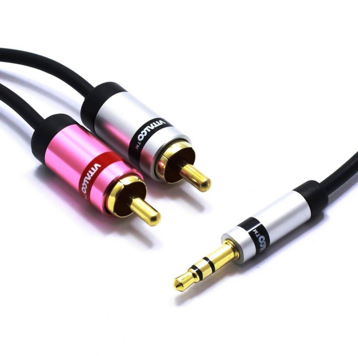 Przewód wtyk jack 3,5mm - 2x wtyk cinch 1,5m JKR53