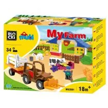 Blocki KLOCKI MUBI MOJA FARMA 32 EL TRAKTOR MU2001 - Klocki - miniaturka - grafika 1