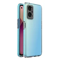 Etui i futerały do telefonów - Spring Case etui Realme 9i, Oppo A36 / A76 / A96 silikonowy pokrowiec z ramką jasnoniebieskie - miniaturka - grafika 1