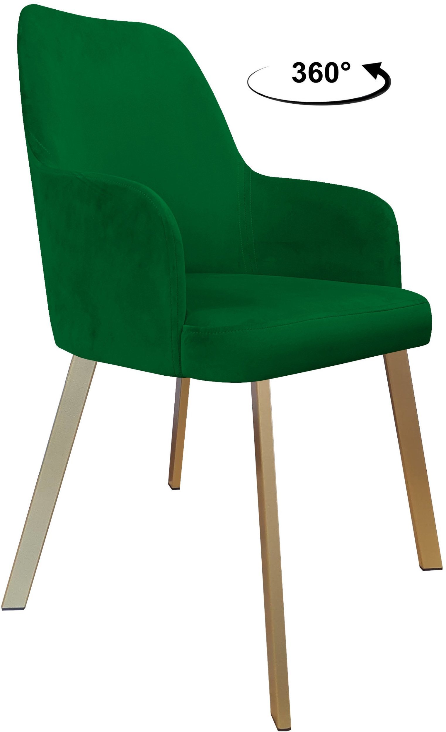 Krzesło obrotowe WESTA noga Profil złota MG25