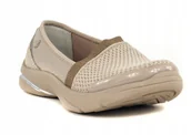 Półbuty damskie - Bzees Półbuty Beżowe Wsuwane Damskie Casual 36 Ż5r - miniaturka - grafika 1