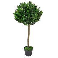 Sztuczne drzewka - Leaf Design UK sztuczna realistyczna kula z laurem morskim - miniaturka - grafika 1