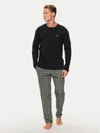 Piżamy męskie - Emporio Armani Underwear Piżama 111791 4F567 40421 Czarny Regular Fit - miniaturka - grafika 1