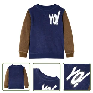 Bluza dziecięca - granatowa - 104 - Bluza Dziecięca - Bluzy dla dziewczynek - miniaturka - grafika 1