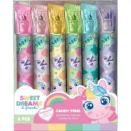 Flamastry - Kids Euroswan Hiszpania Flamastry pachnące dwustronne 6 szt Candy Pens Sweet Dreams KL11615 Kids Euroswan - miniaturka - grafika 1