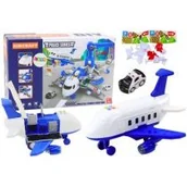 Samoloty i helikoptery - Samolot do skęcania i komisariat policji 2w1 Leantoys - miniaturka - grafika 1