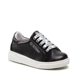 Buty dla dziewczynek - Sneakersy Guess - FI7COL LEA12 BLACK - grafika 1