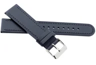 Akcesoria do zegarków - Skórzany pasek do zegarka 12 mm JVD R41609-12 granatowy - miniaturka - grafika 1
