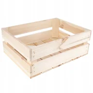 Zestawy upominkowe - Skrzynka z drewnianych desek naturalna pudełko na narzędzia 40x30x15cm - miniaturka - grafika 1