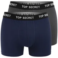 Majtki męskie - Top Secret Bokserki Męskie Bawełniane 2 sztuki MIX12 Rozmiar XL - miniaturka - grafika 1