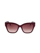 Okulary korekcyjne, oprawki, szkła - Longchamp Damskie okulary przeciwsłoneczne w kolorze bordowym - miniaturka - grafika 1