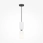 Lampy sufitowe - Biała lampa wisząca, oprawka na mały gwint MOD177PL-01W z serii MEMORY - miniaturka - grafika 1