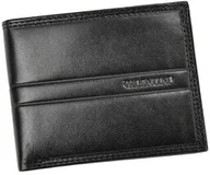 Portfele - Portfel Męski Skórzany VALENTINI Mały Skóra Bydlęca Poziomy Jedno Skrzydełko 987-992 CZARNY 11 x 8,5 x 2 [cm] - miniaturka - grafika 1