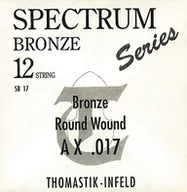 Struny gitarowe - Thomasitk Einzelsaite A .018fw Bronze mit Seideneinlage flatwound SB18 für Akustikgitarre Spectrum Satz SB211 - miniaturka - grafika 1