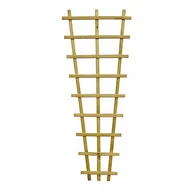Ogrodzenia - Sobex Płotek kratkowy Kinga 60x150 cm trapezowy drewniany - miniaturka - grafika 1
