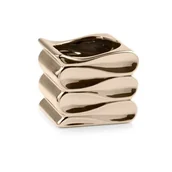 Donice - Osłonka ceramiczna fala złota 18 cm - miniaturka - grafika 1