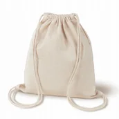 Plecaki - Bullz Plecak Bawełniany Ecru 34X40 Cm Z Nadrukiem - miniaturka - grafika 1