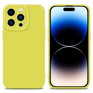 Etui Cadorabo do Apple iPhone 14 PRO MAX Etui ochronne w kolorze żółtym z silikonu TPU Etui na telefon komórkowy - Etui i futerały do telefonów - miniaturka - grafika 1