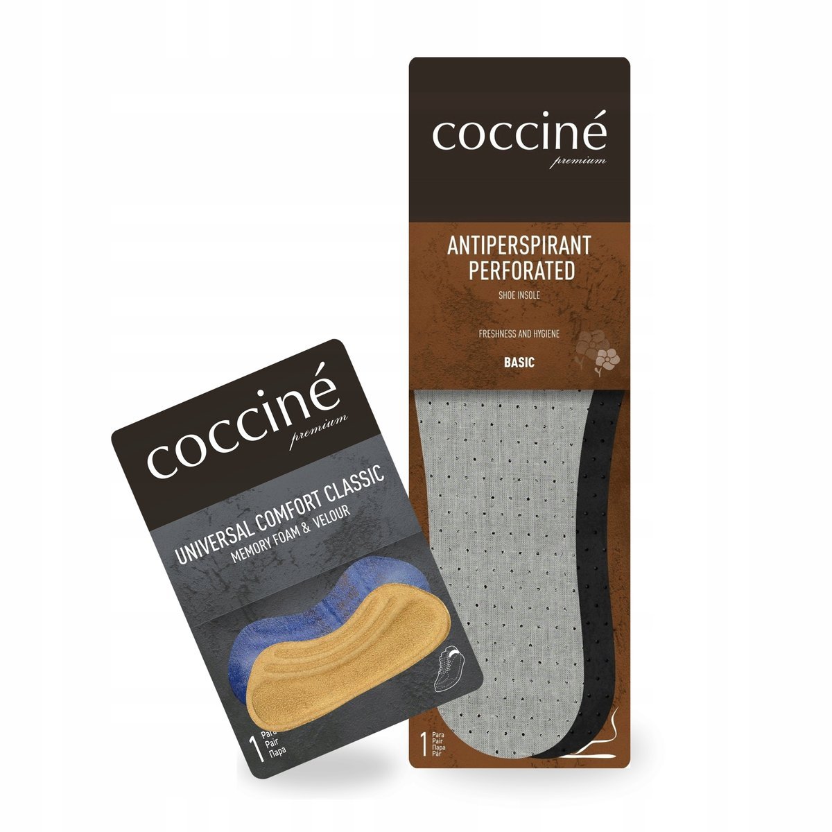 Zapiętki Comfort i Wkładki Antiperspirant do Butów Coccine Zestaw 2w1