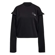Swetry damskie - adidas Sweter damski Crew Neck czarny 38 - miniaturka - grafika 1