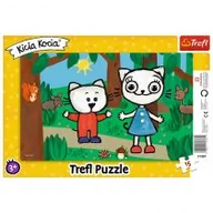 Puzzle - Trefl Puzzle ramkowe 15 Kicia Kocia w lesie - miniaturka - grafika 1