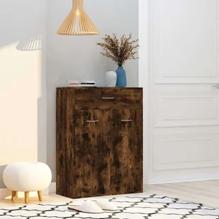 Szafka na buty dąb wędzony 60x35x84 cm materiał drewnopochodny - Szafki na buty - miniaturka - grafika 1