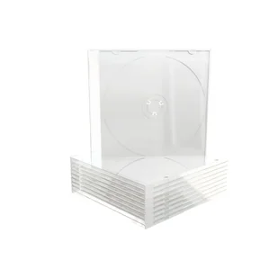 MediaRange BOX20 opakowania na płyty CD Pojemnik na klejnot 1 dysków Przezroczysty BOX20 - Pudełka i akcesoria na płyty CD - miniaturka - grafika 1