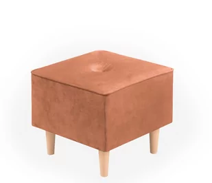 Pufa do fotela podnóżek w stylu skandynawskim Floki Różowy - Pufy i podnóżki - miniaturka - grafika 1