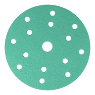 Spodnie męskie - Klingspor 353133 FP 77 K T-ACT tarcze z podkładką foliową, przylegające na rzep do farb, lakieru, szpachli, podkładu, wypełniaczy, materiałów kompozytowych, kształt otworu GLS47, ø 150 mm, 1000 ziarna, 100 sztuk - miniaturka - grafika 1