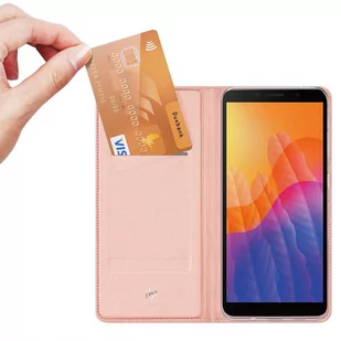 Dux Ducis Skin Pro kabura etui pokrowiec z klapką Huawei Y5p różowy - Etui i futerały do telefonów - miniaturka - grafika 2