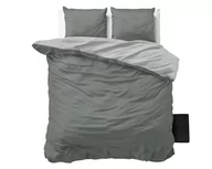 Pościel - Kpl 240x220 TWIN FACE szary mikroperkal - miniaturka - grafika 1