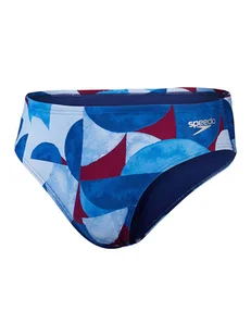 Speedo Kąpielówki "Eco+" w kolorze niebiesko-błękitno-czerwonym - Kąpielówki męskie - miniaturka - grafika 1
