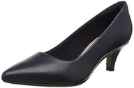 Czółenka - Clarks Linvale Jerica czółenka damskie, Niebieski Navy Leather, 37 eu - miniaturka - grafika 1