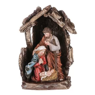 Szopka bożonarodzeniowa, polyresin, 16 x 12 x 5 cm - Ozdoby bożonarodzeniowe - miniaturka - grafika 1