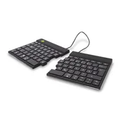 Klawiatury - R-Go Tools Ergonomiczna R-Go Split Break klawiatura, z oprogramowaniem do robienia przerw, QWERTZ (DE), Bluetooth, czarna - miniaturka - grafika 1