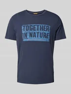 Koszulki męskie - T-shirt z nadrukiem z logo - miniaturka - grafika 1