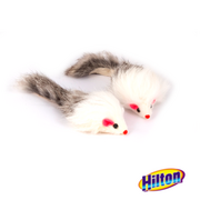Zabawki dla kotów - Hilton futrzana myszka z grzechotą zabawka dla kota - miniaturka - grafika 1