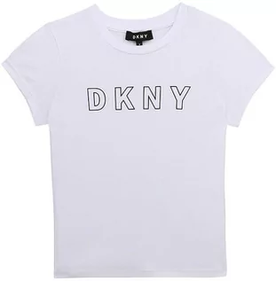 Koszulki dla dziewczynek - DKNY Koszulka w kolorze białym - grafika 1
