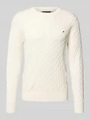 Swetry męskie - Sweter z dzianiny o kroju regular fit z czystej bawełny - miniaturka - grafika 1