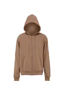 Bluzy męskie - Mo Athlsr Męska bluza z kapturem z dzianiny z zamkiem błyskawicznym, poliester, wielbłąd, rozmiar S, wielbłąd, S - miniaturka - grafika 1