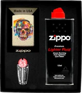 Trafika - Zestaw Zippo Zapalniczka Skull Headphones Prezentowy No1 - miniaturka - grafika 1
