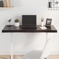 Pozostałe meble ogrodowe - vidaXL vidaXL Blat ciemnobrązowy 100x50x2-4 cm drewno z naturalną krawędzią - miniaturka - grafika 1