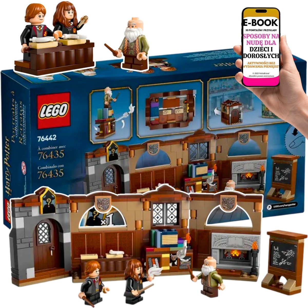 Zamek Hogwart™: Zaklęcia i uroki – LEGO Harry Potter 76442– Rzuć Wingardium Leviosa i odtwórz filmową scenę + EBOOK-3