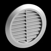 Kratki wentylacyjne - Osłona wentylacyjna Ø90 TUOS satyna - miniaturka - grafika 1