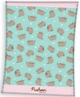 Koce - kocyk koc welur puchaty kot kotek miętowy PUSHEEN 150x200 - miniaturka - grafika 1