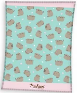 Koce - kocyk koc welur puchaty kot kotek miętowy PUSHEEN 150x200 - miniaturka - grafika 1